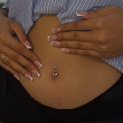 Glamour piercing and lashes  | lee