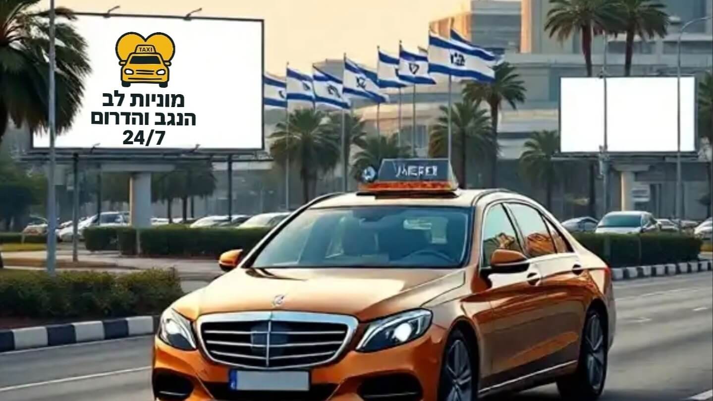 מוניות לב העיר באר שבע הנגב והדרום 24/7